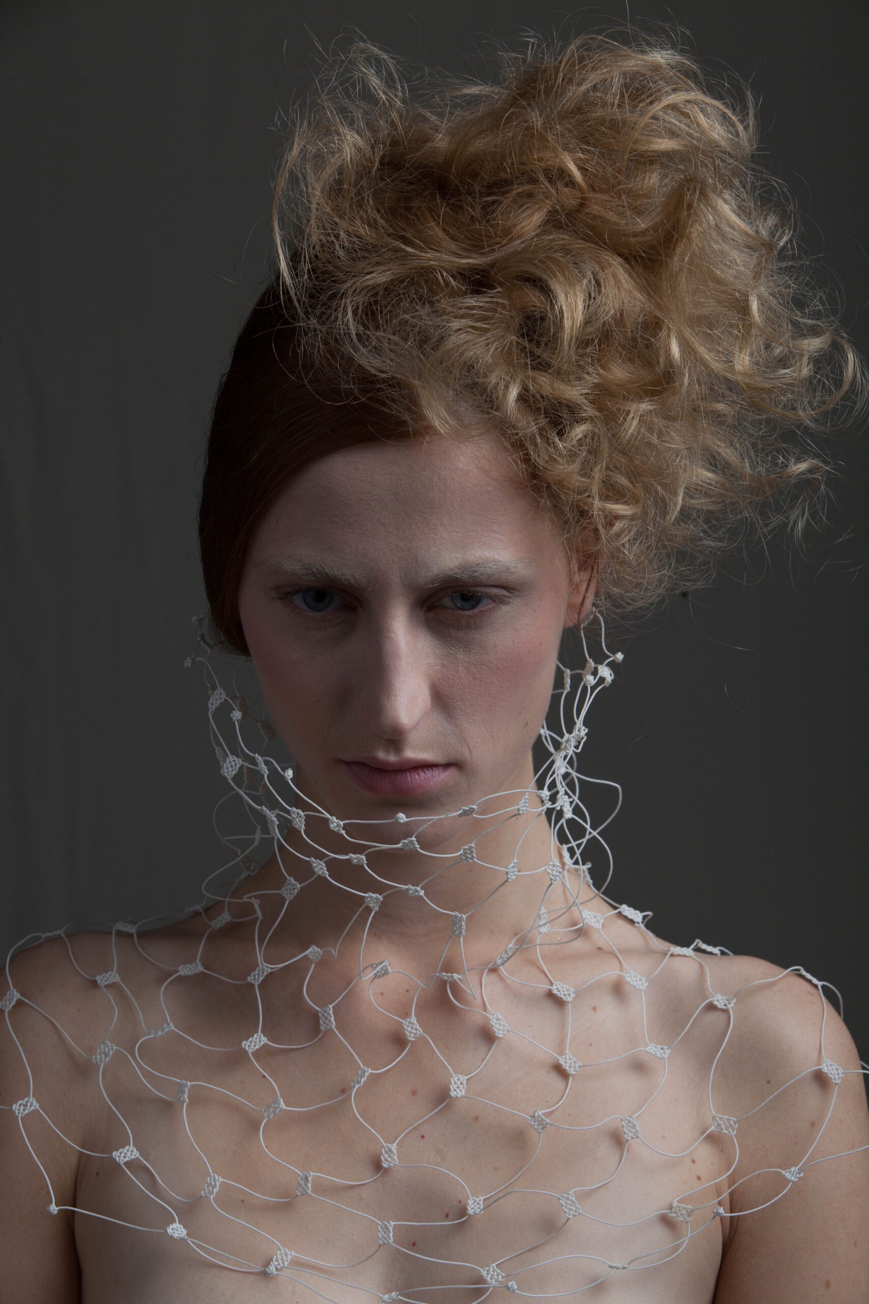 designer Aude Tahon, model Gwenola @WM models, make up Louise Brunet, hair Celia.